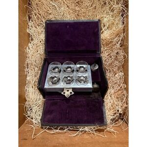 Vintage antique Christian catholic travel communion holy water exorcism priest